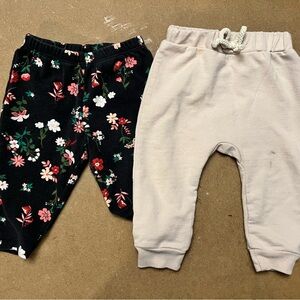 Floral and Cream Kids Bottoms Set